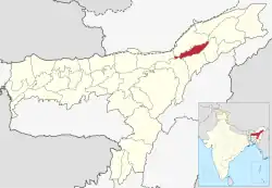 Location in Assam