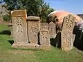 Cemetery with several khachkars