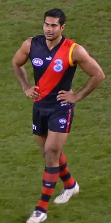 Mal Michael playing for Essendon in 2007