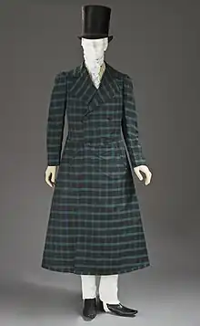 Windowpane tweed popular in the late 19th century and again in the 1970s