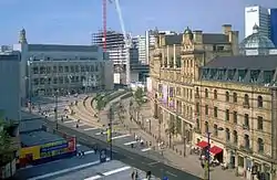 Image 29Manchester's Exchange Square undergoing extensive regeneration (from History of Manchester)