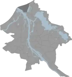 Location of Mangaļsala in Riga