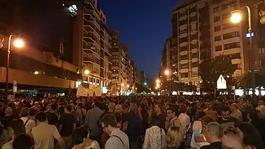 Demonstration in València