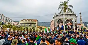 Image 137Algerian protesters gather during the 2019 "Smile Revolution" (from 2010s)