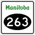 Provincial Road 263 marker