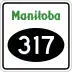 Provincial Road 317 marker