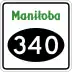 Provincial Road 340 marker