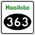 Provincial Road 363 marker