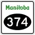 Provincial Road 374 marker