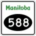 Provincial Road 588 marker