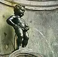 The statue of Manneken Pis in Brussels is an example of a cultural belgitude.