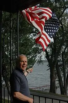 Arianpour celebrating his American citizenship, 2009