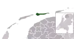 Location of Ameland