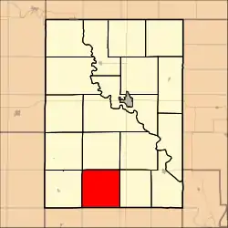 Location in Clay County