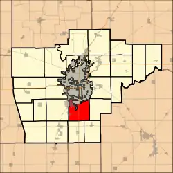 Location in Sangamon County