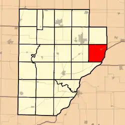 Location in Fulton County