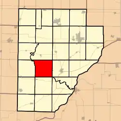 Location in Fulton County