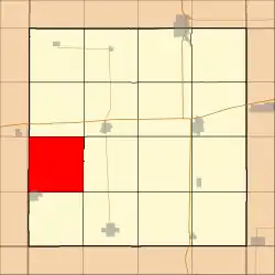 Location in Hancock County