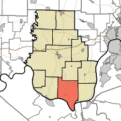 Location in Harrison County