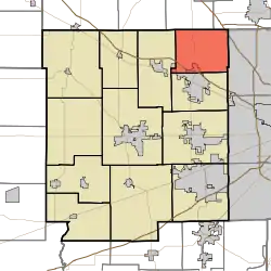 Location in Hendricks County