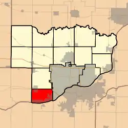 Location in Scott County