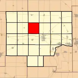 Location in Bureau County