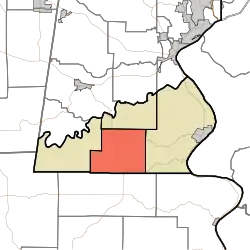 Location in Ohio County