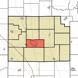 Location of Center Township in Clinton County