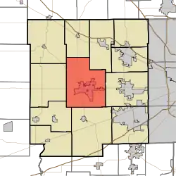 Location in Hendricks County