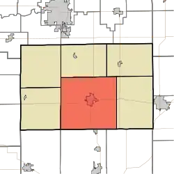 Location in Tipton County