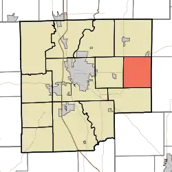 Location in Bartholomew County