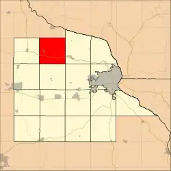 Location in Dubuque County