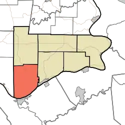 Location in Switzerland County