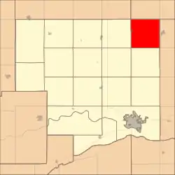 Location in Platte County