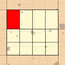 Location in Chickasaw County