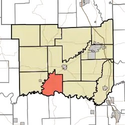 Location in Jackson County