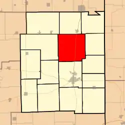 Location in Edgar County