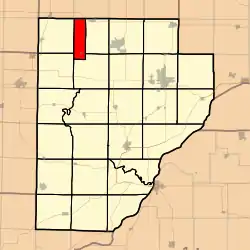 Location in Fulton County