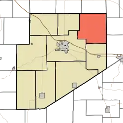 Location of Fugit Township in Decatur County