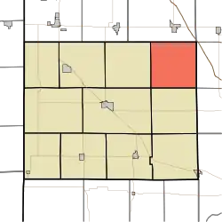 Location of Gilboa Township in Benton County