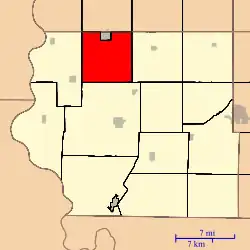 Location in Fremont County