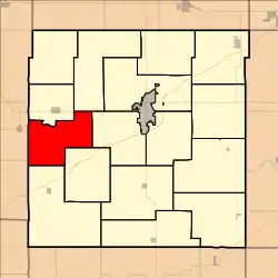 Location in Franklin County