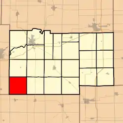 Location in Lee County