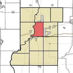 Location in Vigo County