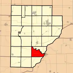 Location in Fulton County