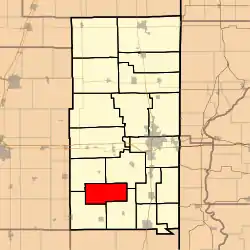 Location in Vermilion County