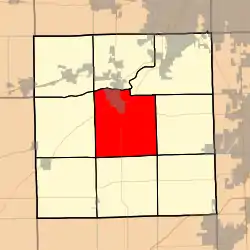 Location in Kendall County