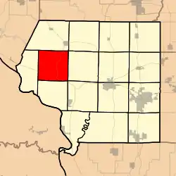 Location in Jackson County