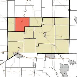 Location of Laurel Township in Franklin County