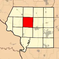 Location in Jackson County